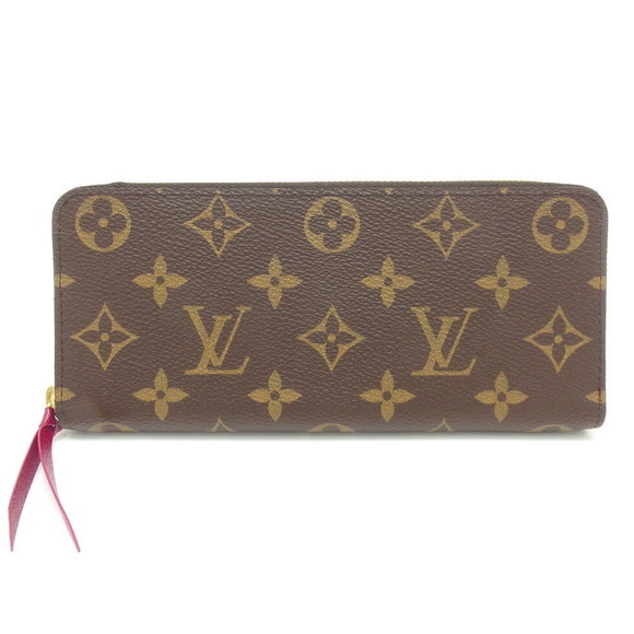 Louis Vuitton Monogram Clemence Long Fuchsia Wallet Portefeuille - Picture 1 of 7